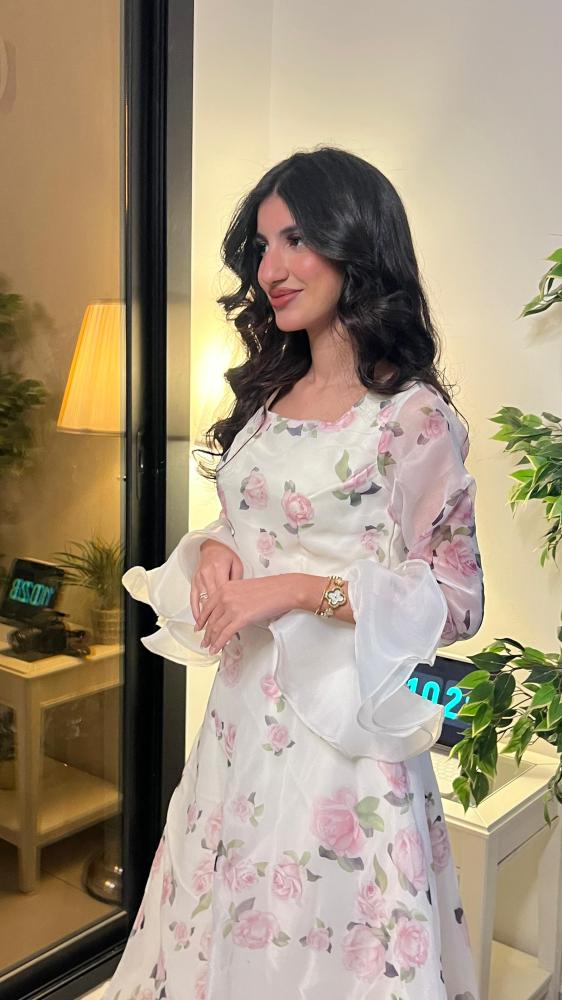 فستان مشجر ورود