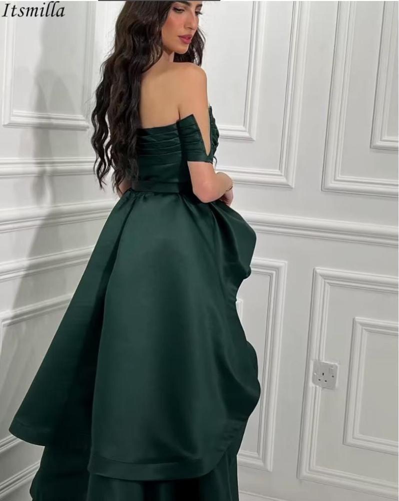 فستان سهرة بكسرات فاخرة
