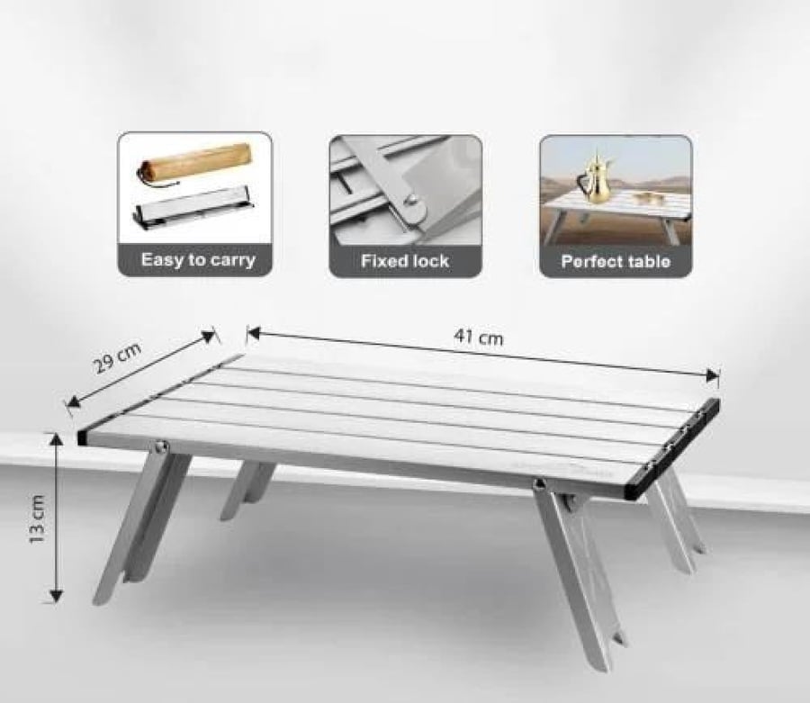 Foldable travel table