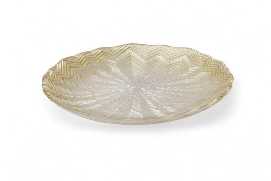 Glass dessert plate 20cm