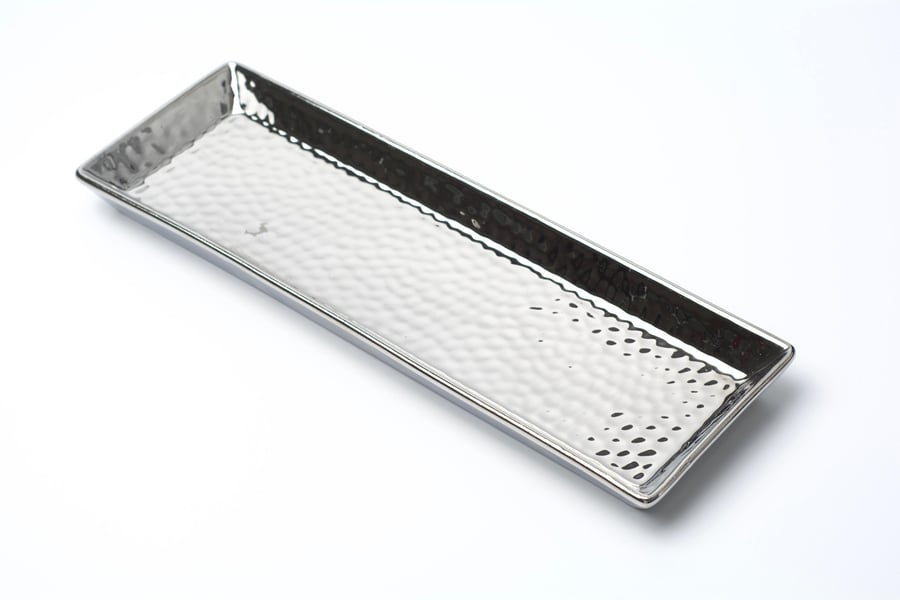 Serving glass plate
