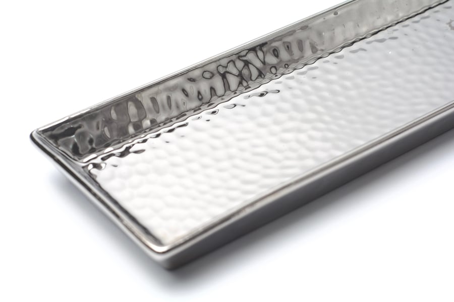 Serving glass plate