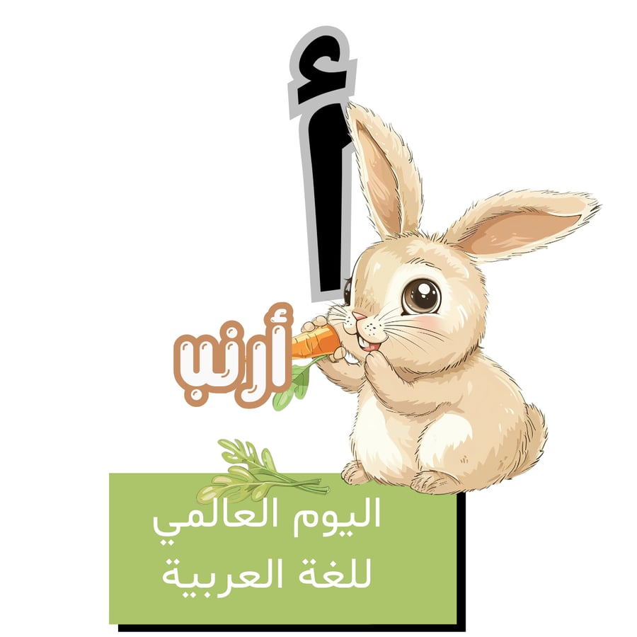 حرف الألف للأطفال - اليوم العالمي للغة العربية
