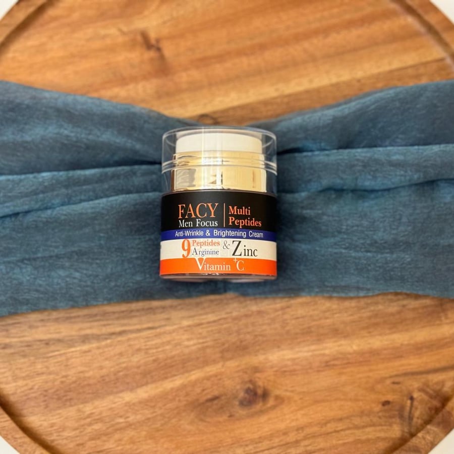 Cream FACY Men Focus multi-peptides anti-wrinkle and brightening for men