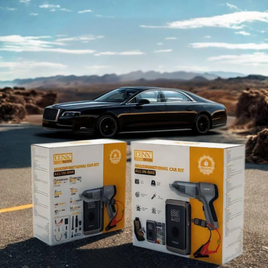 Complete car kit 7 in 1 from Dinks DX3335 (battery subscription, inflator, vacuum, power bank)