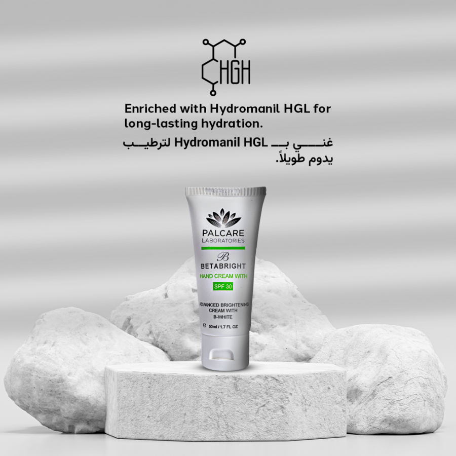 Betabright hand cream with SPF30, Advanced brightening cream with B-White, 50ml