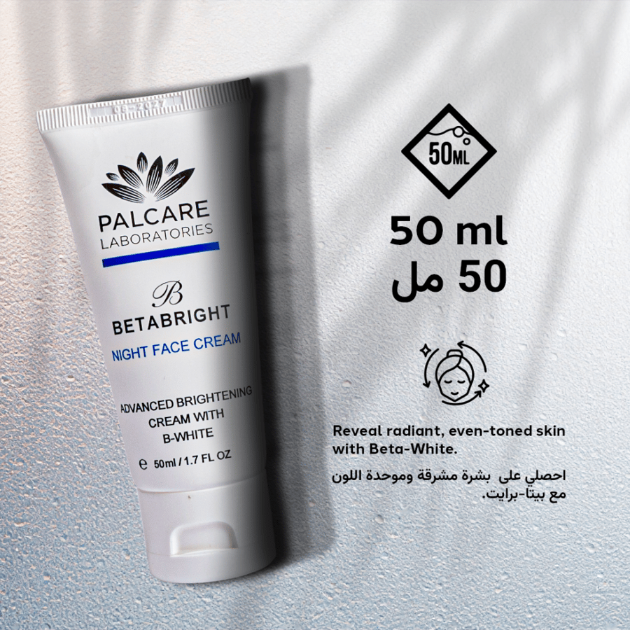 Betabright face night cream, Advanced brightening cream with B-White, 50 ml