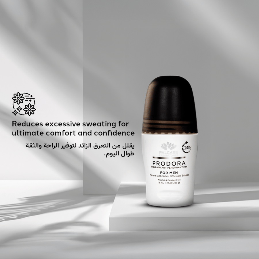 Prodora For Men Roll-On Deodorant for Long-Lasting Freshness, 75ml