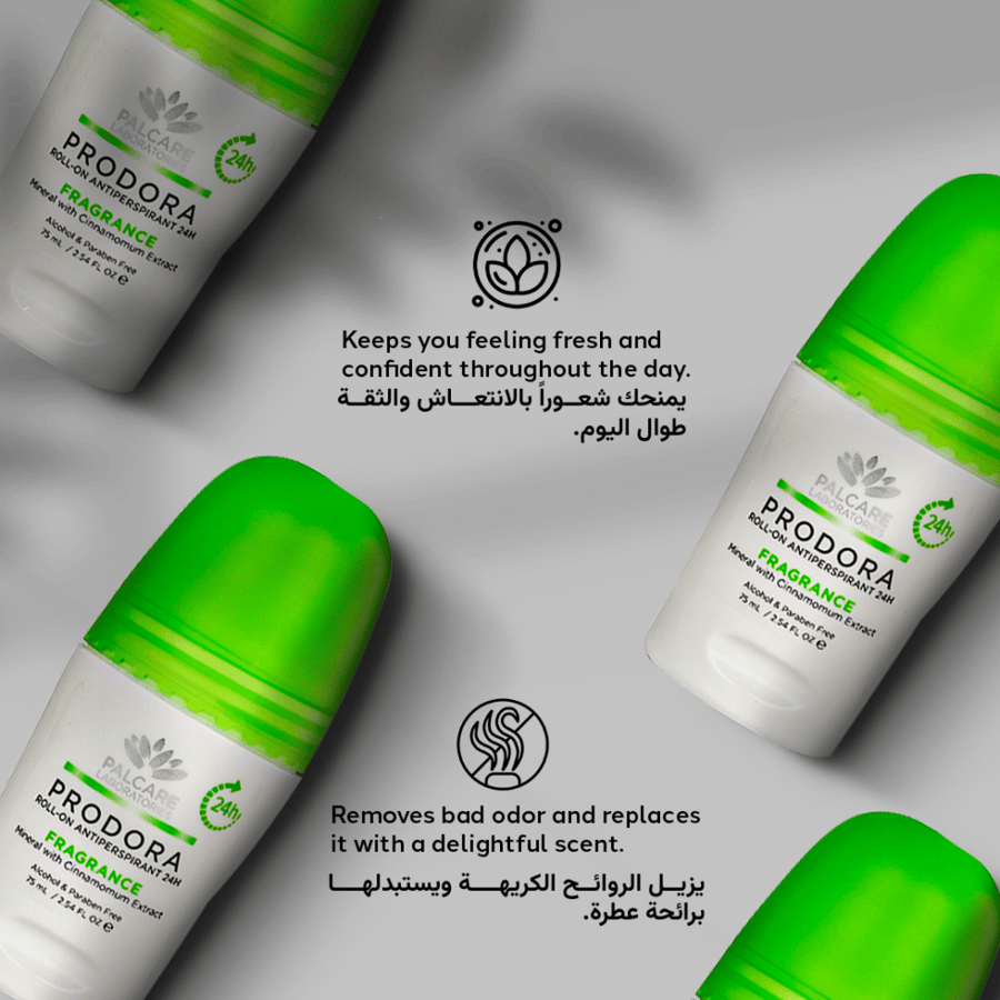 Prodora Fragrance Roll-On Deodorant for All-Day Scent & Protection, 75ml