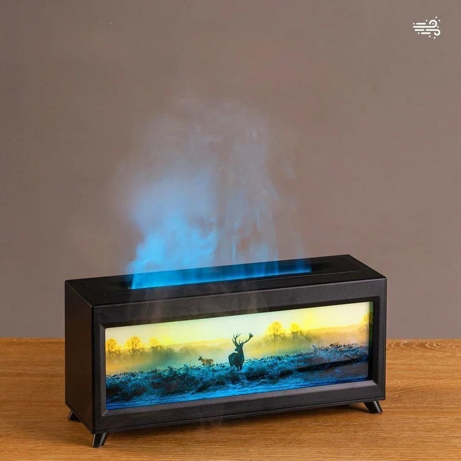 ناشر عطر بتصميم موقد مع لهب