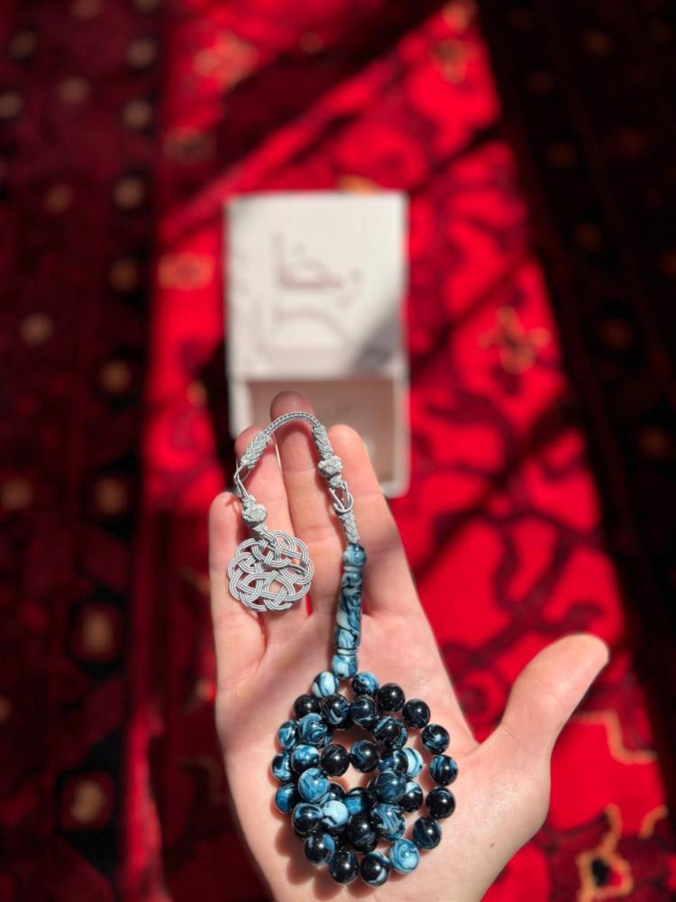 A misbaha with clay Turquoise beads