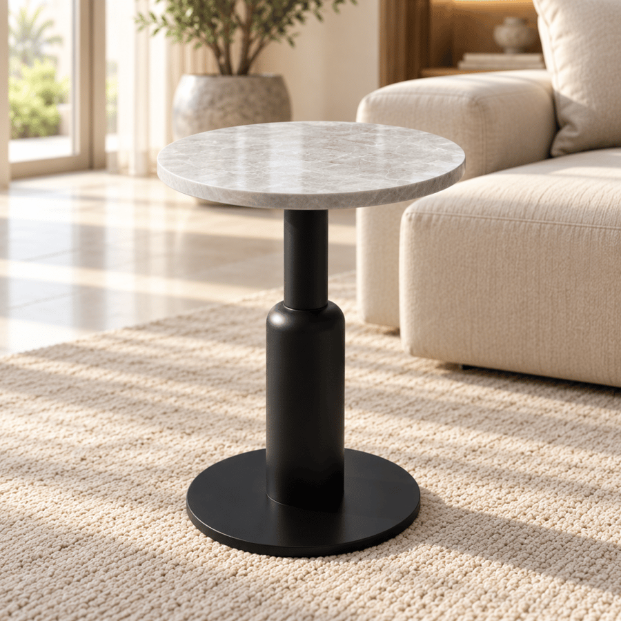 Modern black coffee and serving table set TL