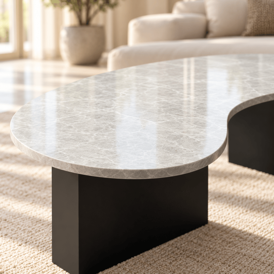 Modern black coffee and serving table set TL