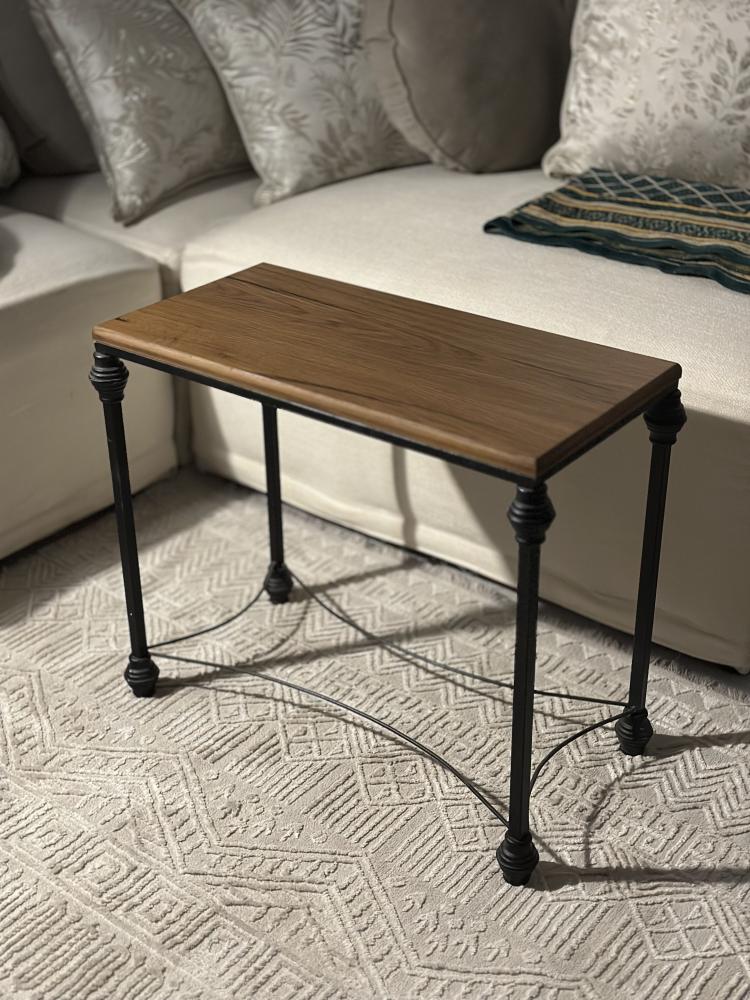 Wooden surface service table jm