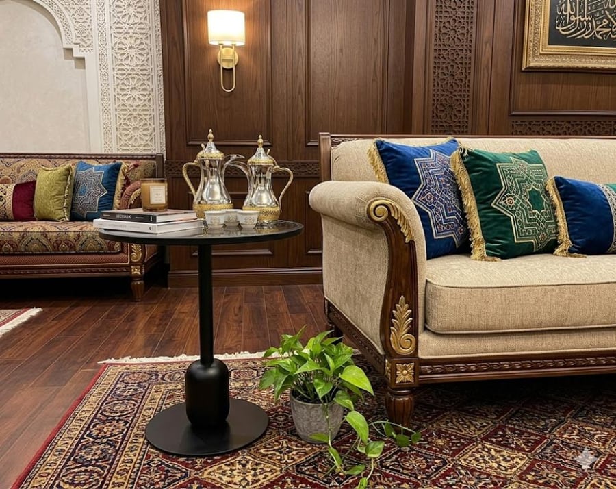 طاولة خدمة زجاج