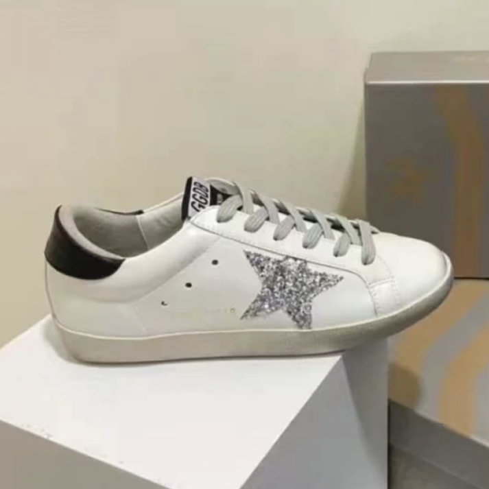 GOLDEN GOOSE BLACK GLITTER