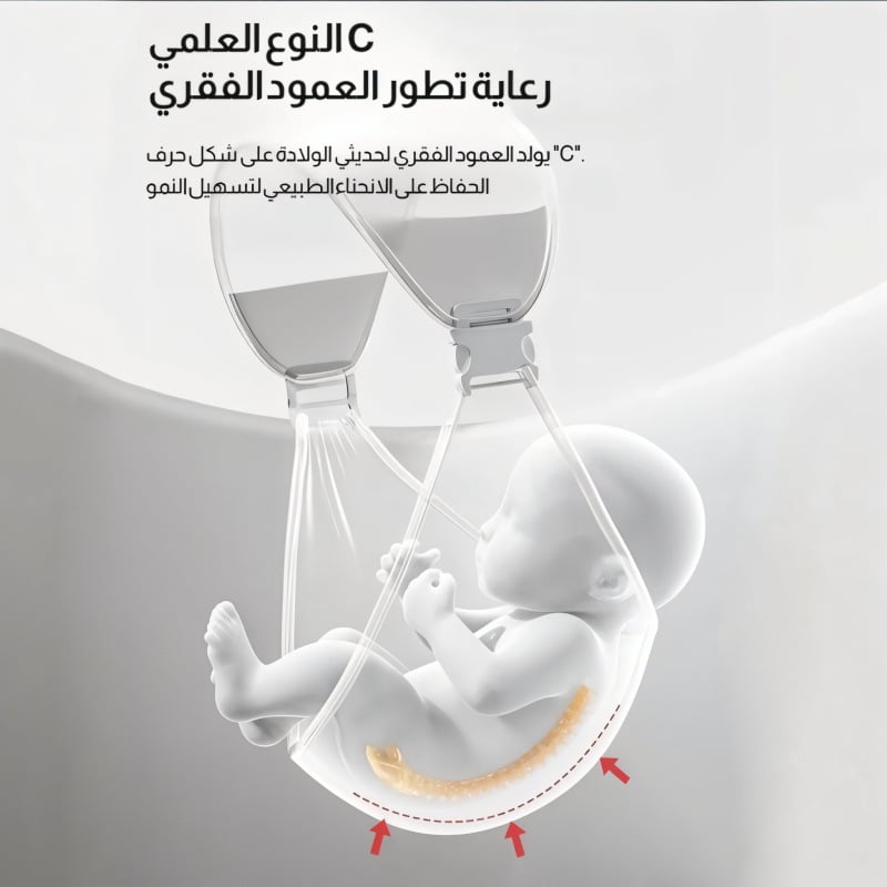 Comfortable and practical small children's and infants' straps with a modern design made of soft fabric with mesh