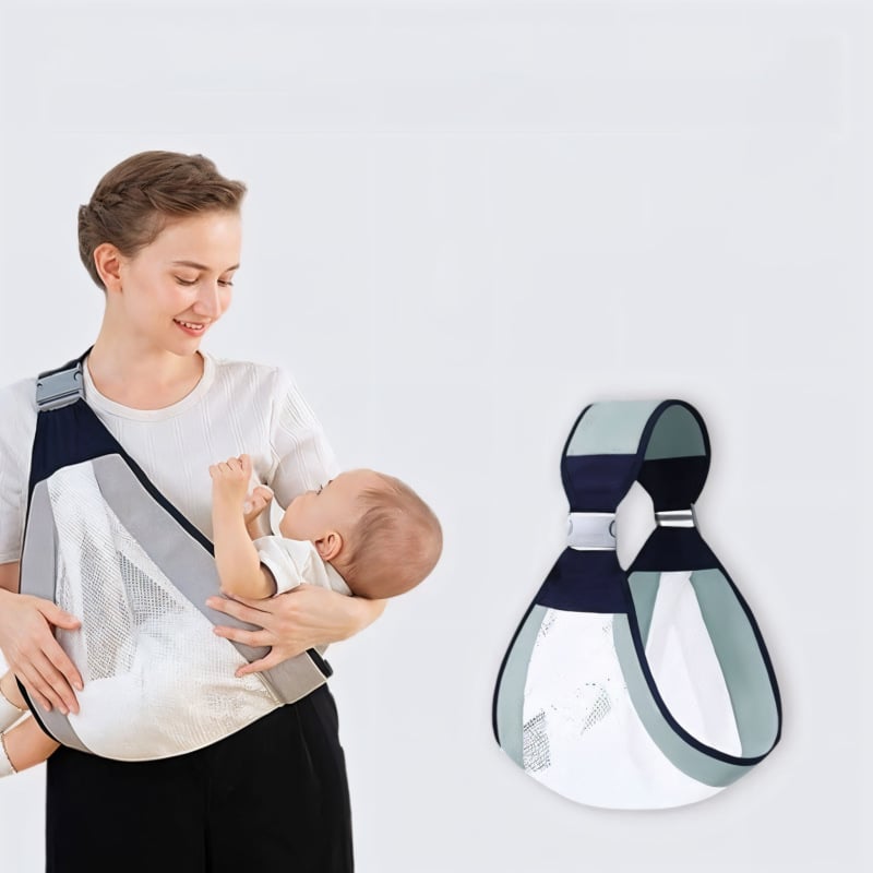 Comfortable and practical small children's and infants' straps with a modern design made of soft fabric with mesh