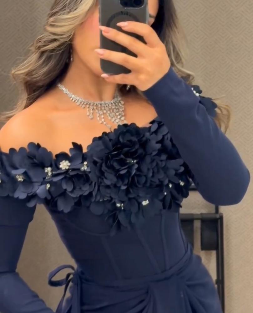 فستان سهره كحلي
