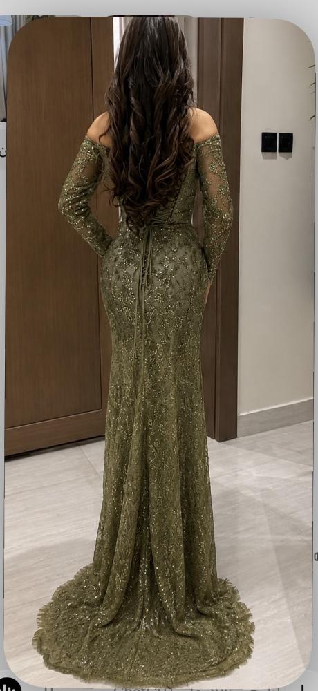 فستان سهره زيتي