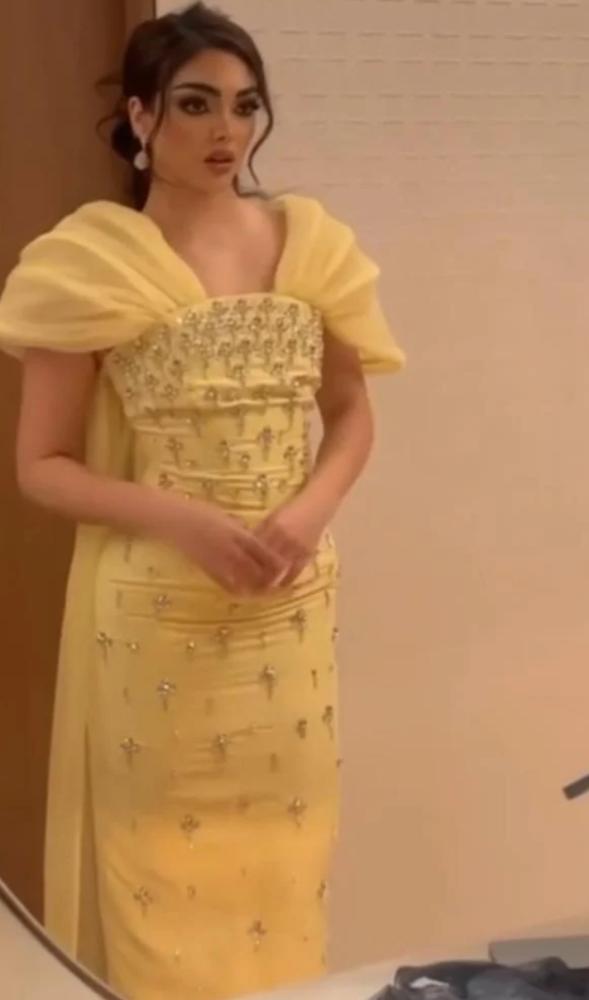 فستان سهره اصفر