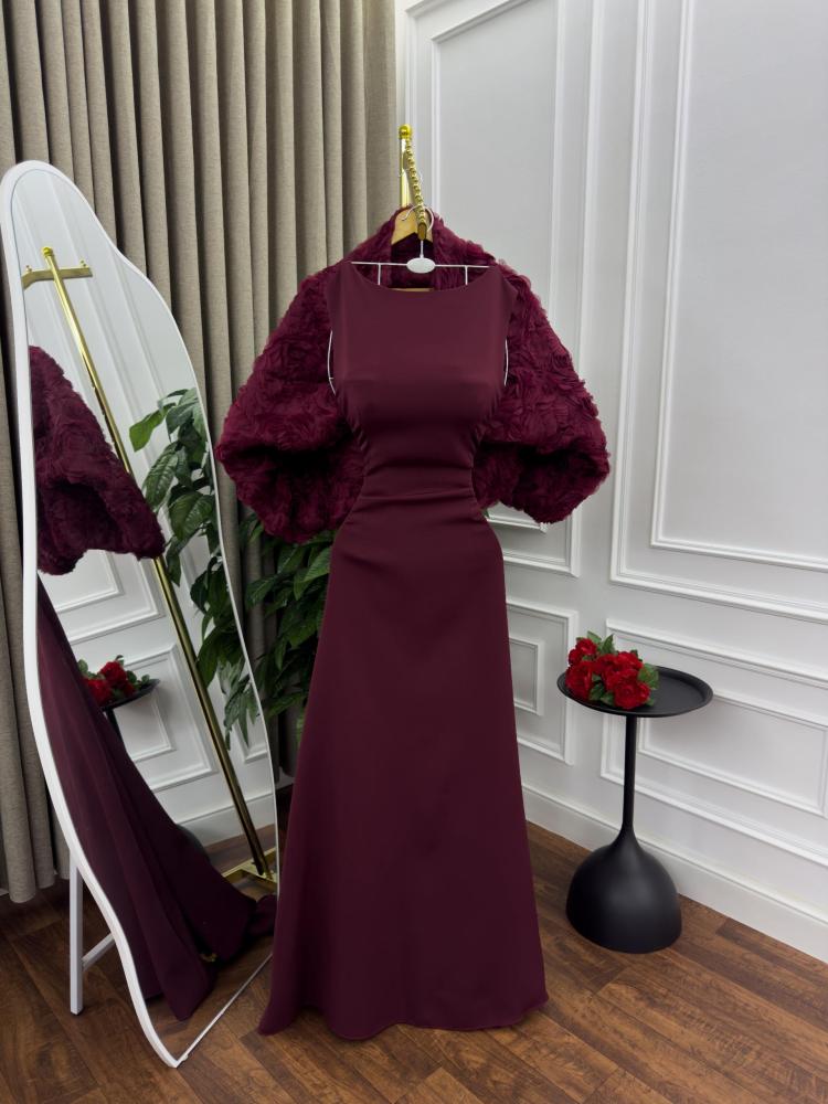 فستان   سهره عنابي