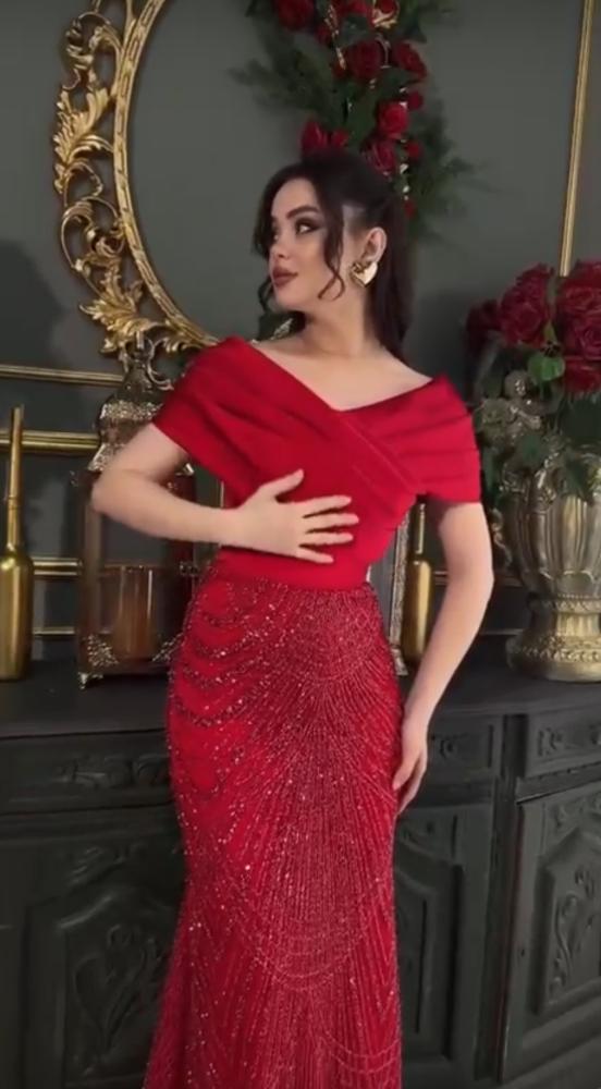 فستان سهره احمر
