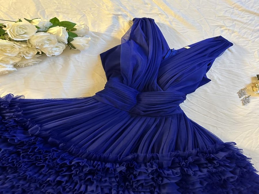 فستان يارا سهره ازرق