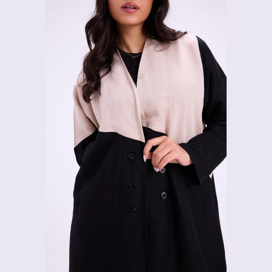 عباية Black Cream