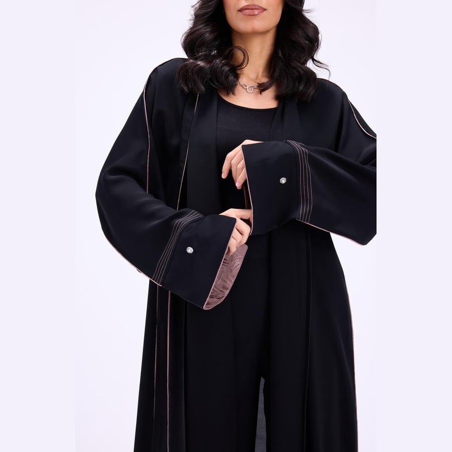 عباية Button Lines
