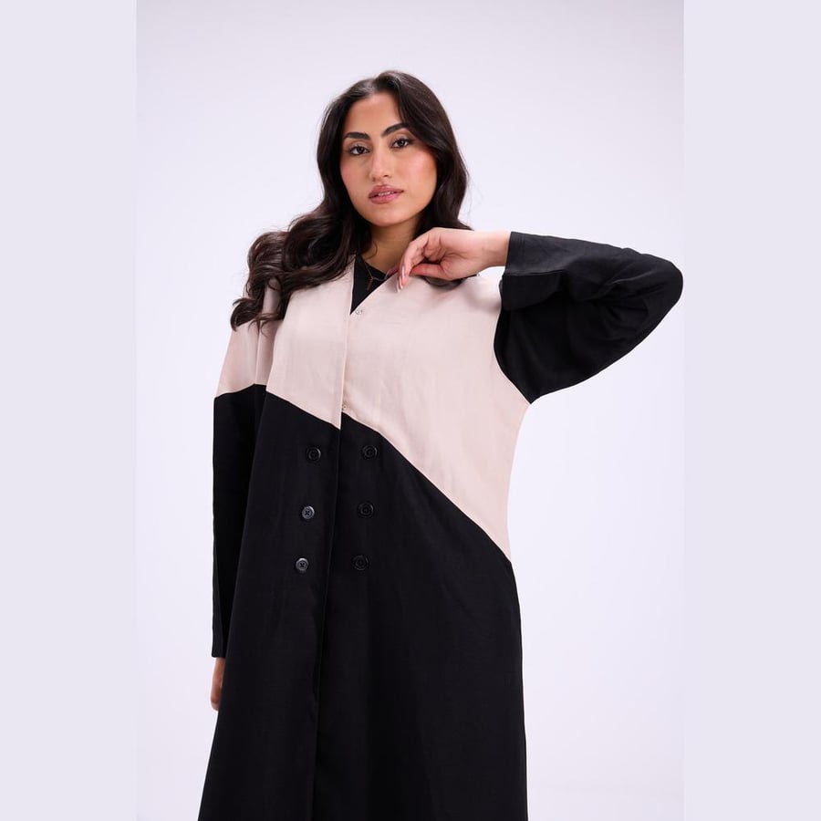 عباية Black Cream
