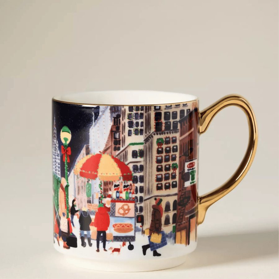 Holiday in the City Stoneware Mug