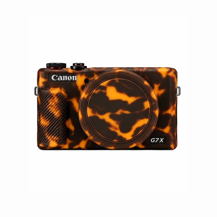 Tiger Print Camera Case – Canon G7X Mark III