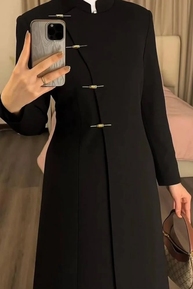 Elegant padded abaya 1351
