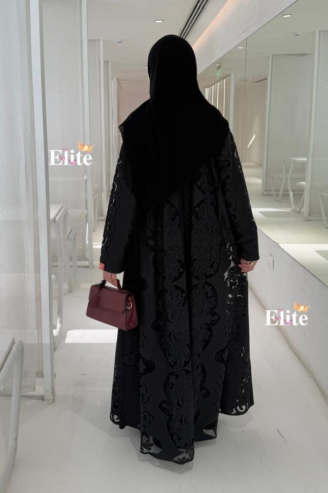 Abaya with a slip dress, beige, with sleeves 1291