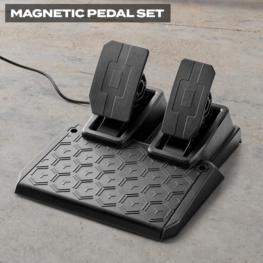 عجلة سباق Thrustmaster T128 Force Feedback مع دواسات مغناطيسية لجهاز PS5 PS4 والكمبيوتر الشخصي