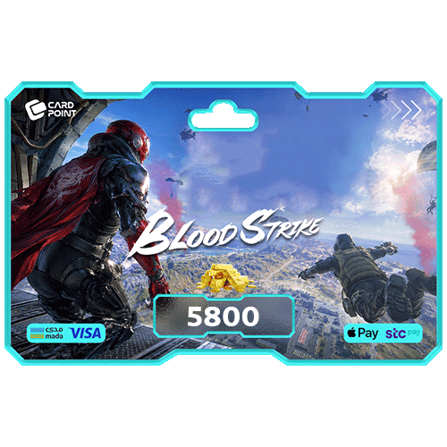 شحن 5800 ذهب بلود سترايك Blood Strike من متجر كارد بوينت
