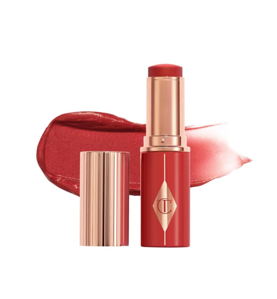 Charlotte Tilbury Unreal Lip + Cheek Glow Blush Stick with Hyaluronic Acid