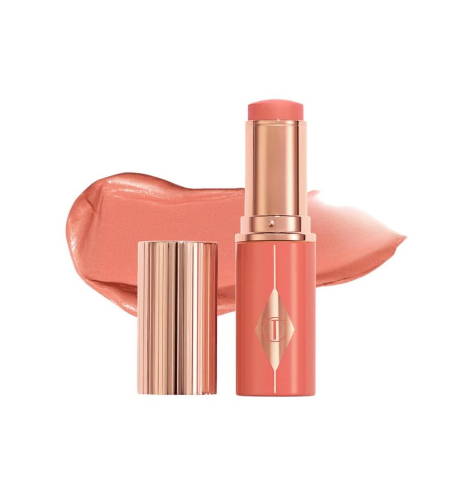 Charlotte Tilbury Unreal Lip + Cheek Glow Blush Stick with Hyaluronic Acid