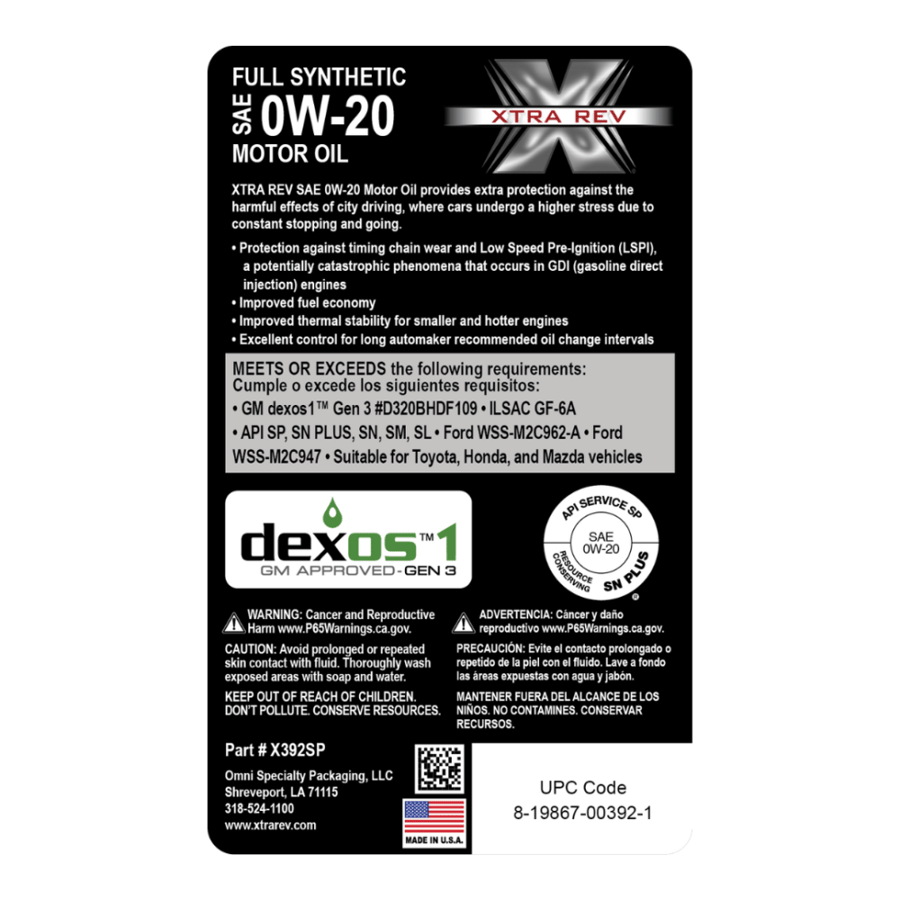 XTRA REV 0W20