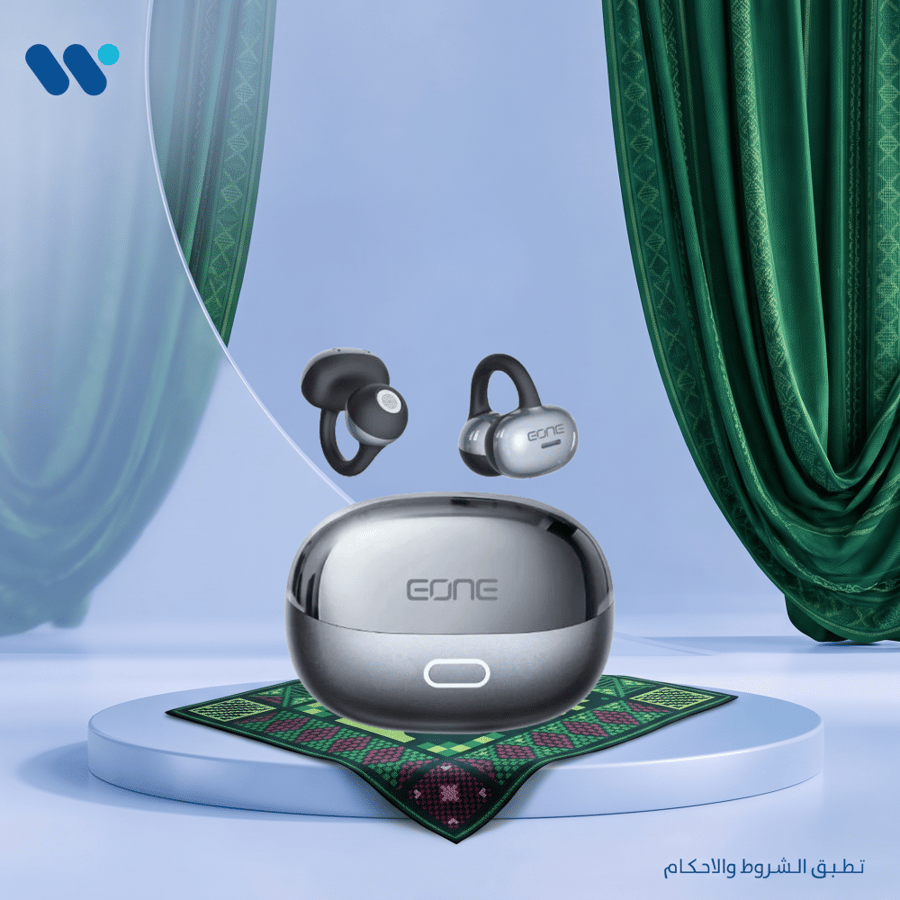 سماعة EONE AI CLIP الرياضية – تصميم ثابت وتحكم باللمس