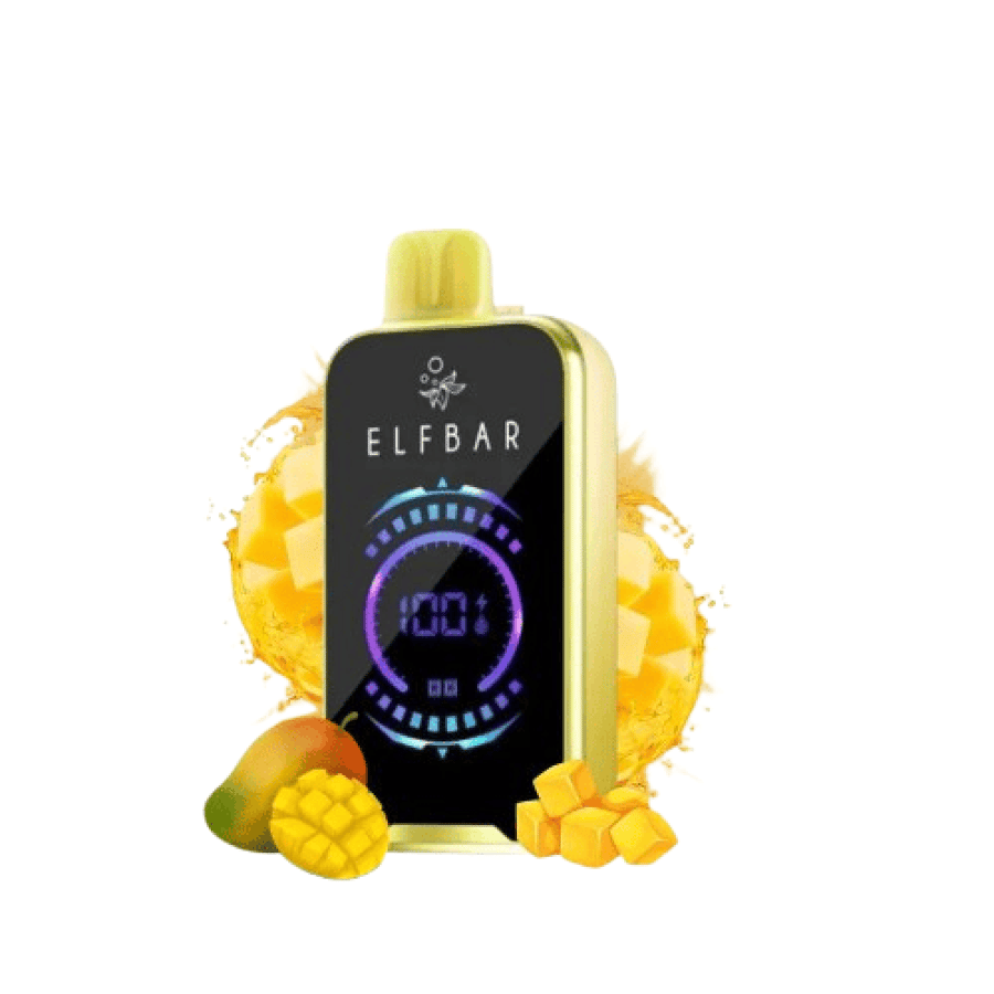 سحبة الف بار 18000 سحبة دبل مانجو Elf Bar 18000 PUFFS DOUBLE MANGO