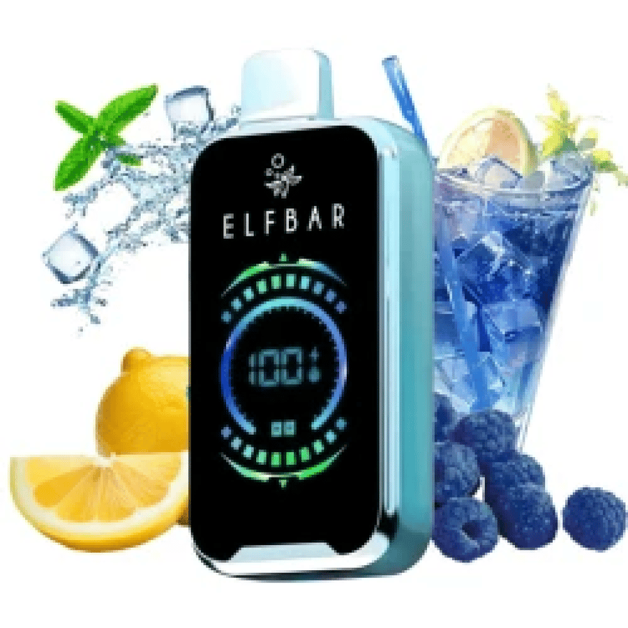 الف بار 18000 سحبة بلوبيري راز ليمون Elf Bar 18000 PUFFS Blueberry-Raz