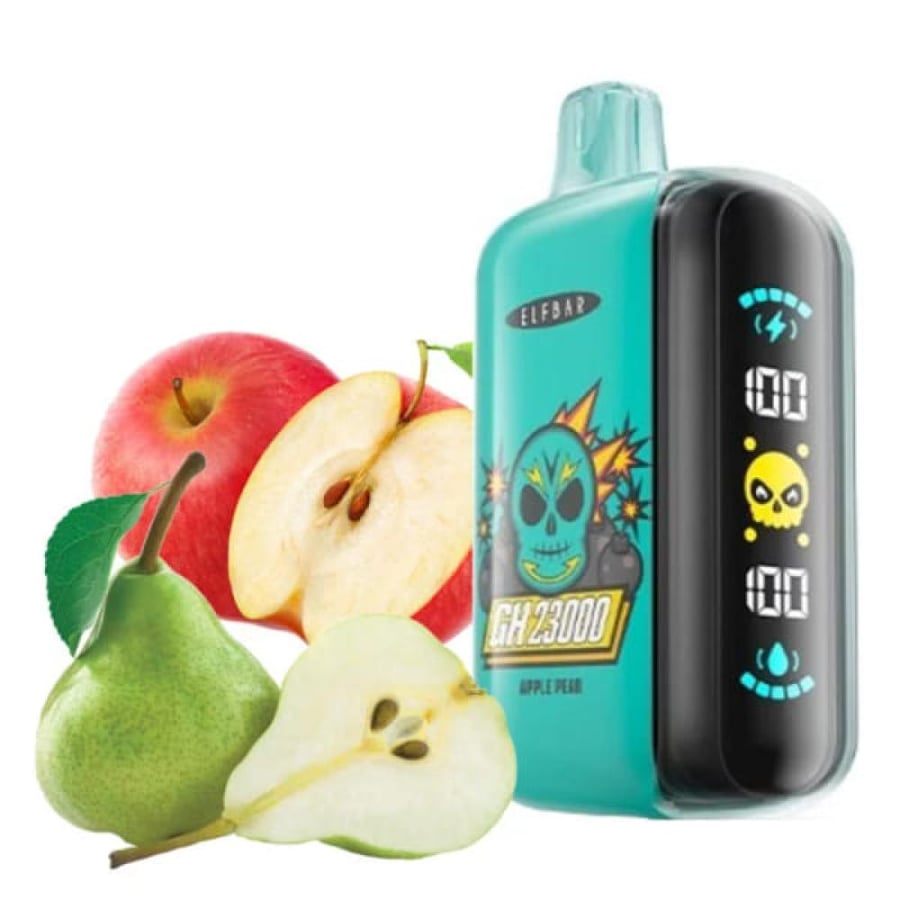 سحبة الف بار 23000 سحبة مكس تفاح Elfbar GH23000 Puffs Disposable Vape