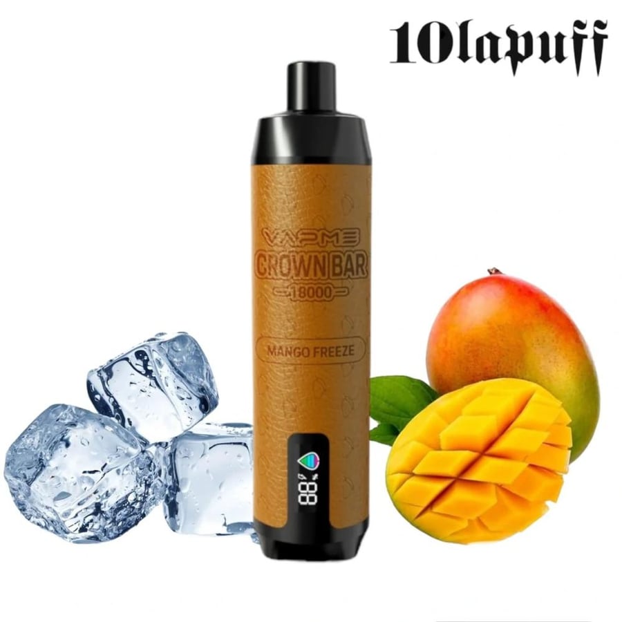 كراون بار الفاخر 18000 سحبة مانجو ايس AL FAKHER CROWN BAR 18000 PUFFS