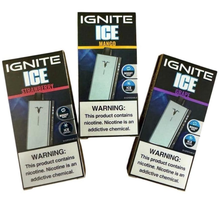سحبة اجنايت 40000 سحبة بلوبيري راسبيري IGNITE V400 ICE 40000 PUFFS BLU