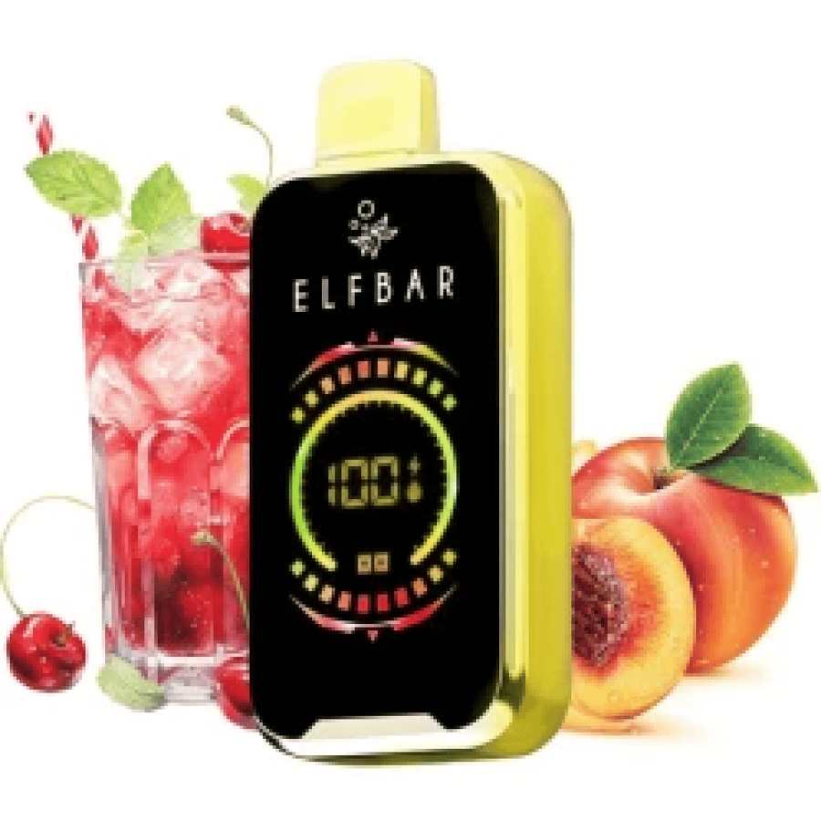 الف بار 18000 سحبة كرز خوخ بالليمون Elf Bar 18000 PUFFS Cherry-Peach-L