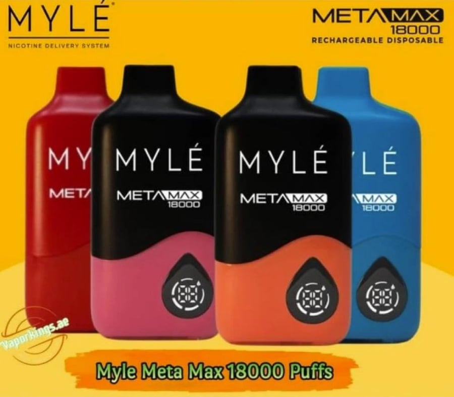 سحبة مايلي ميتا ماكس 18000 سحبة ليمون نعناعMyle Meta Max 18000 PUFFS L