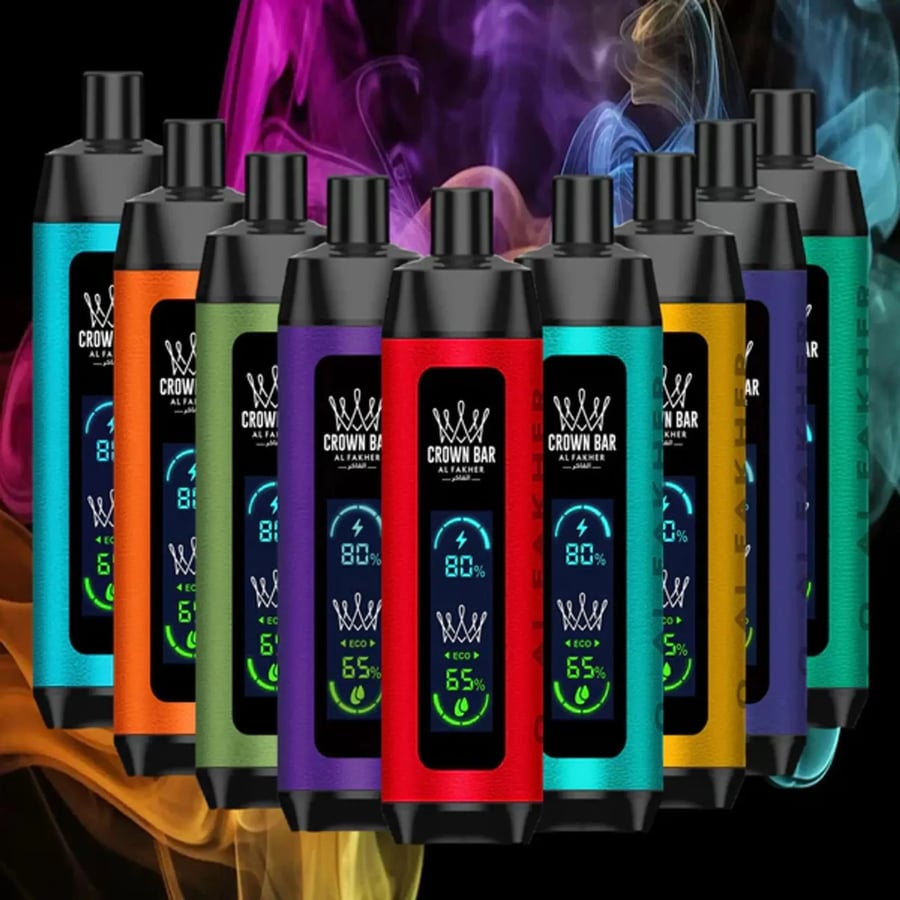 سحبة الفاخر كراون بار برو 8000 سحبة توت ليمون AL FAKHER CROWN BAR PRO
