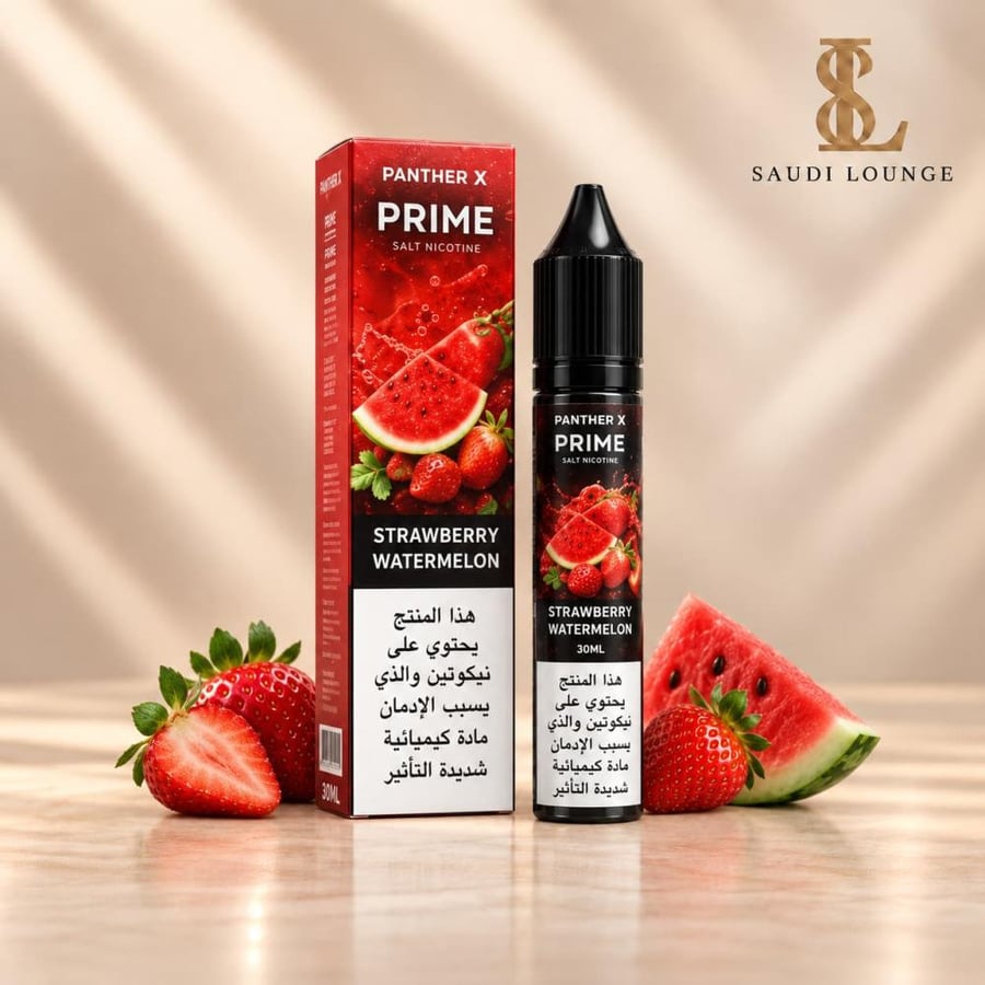 نكهة برايم بانثر اكس فراولة بطيخ سولت نيكوتين 30مل - PRIME PANTHER X S
